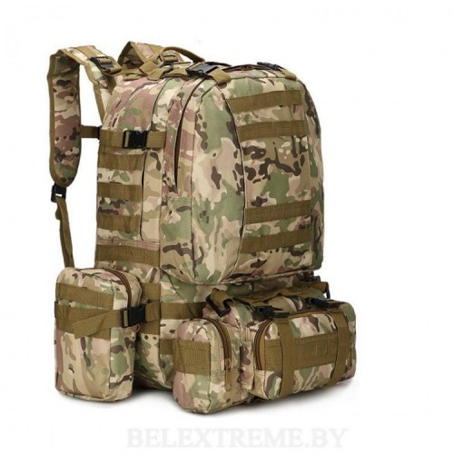 Тактический рюкзак KMS 6048 с тремя подсумками (мультикам)